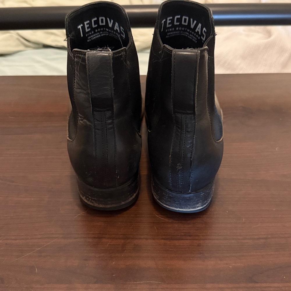 Tecovas Mens Black Ankle Boots Size 12.5 - Picture 3 of 9